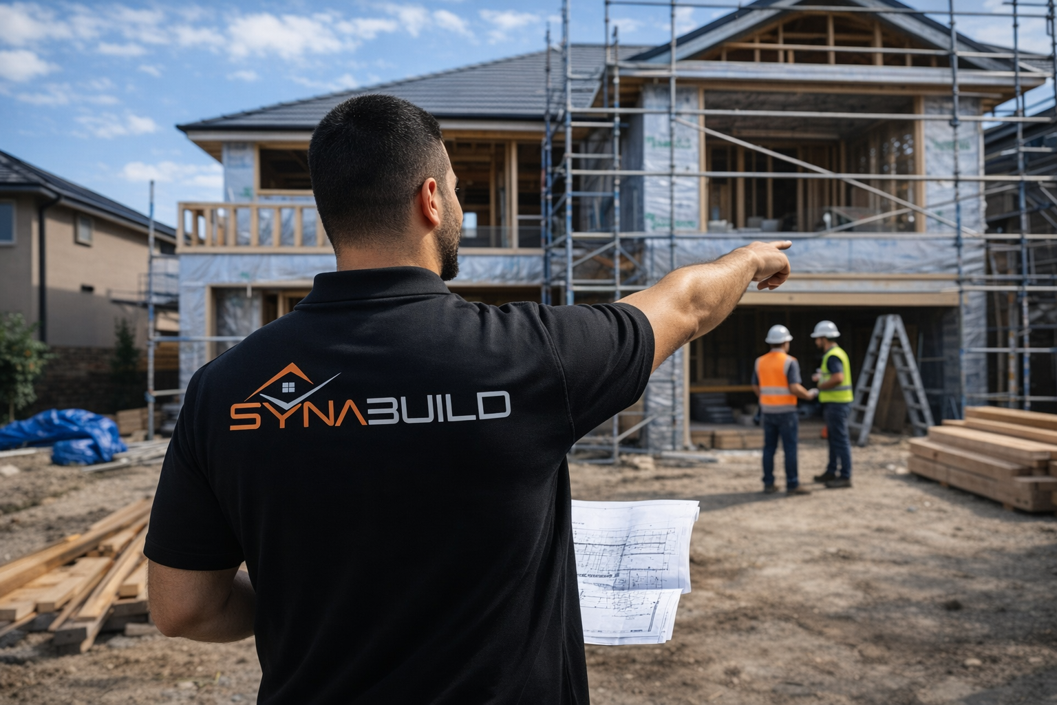 Our story - Synabuild team on site